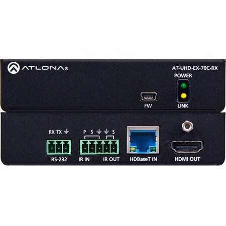 Atlona 4K UHD HDMI Over HDBaseT Rcve, ATUHDEX70CRX AT-UHD-EX-70C-RX